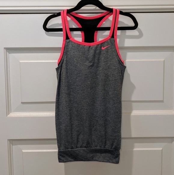 Girls Nike 'Cool' DriFIT 2-in-1 Cami Training Tank - Picture 3 of 6